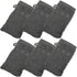 Made Easy Kit Bath Mitts - Pack of 6 - (6" x 9") European Style Washcloth with Loop (Charcoal, 6 x 9 inches)...