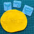 Set of 3 Polymer Clay Boho Stamps Bohemian Embossing Clay Stamp...