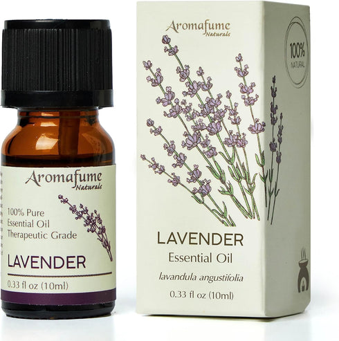 AROMAFUME Lavender Essential Oil - 100% Natural, Therapeutic Grade Essential Oil - Pure, Calming Aromatherapy Oil for Diffusers, and to Aid Sleep ...