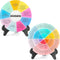 2PCS Things I Can Control Therapy Office Desk Decor Acrylic Feelings Wheel with Base Therapy Office Mental Health Decor Social Worker Office Emoti...