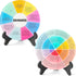2PCS Things I Can Control Therapy Office Desk Decor Acrylic Feelings Wheel with Base Therapy Office Mental Health Decor Social Worker Office Emoti...