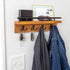 Mail and Key Holder for Wall, Decorative Wooden Wall Shelf with Hooks, Wall Mounted Coat Rack with Shelf, Keys Organizer, Entryway Hooks with Home...