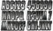 Hardline Products Series 300 Factory Matched 3-Inch Boat & PWC Registration Number Kit, White/Black - WHBKG300...