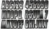 Hardline Products Series 300 Factory Matched 3-Inch Boat & PWC Registration Number Kit, White/Black - WHBKG300...