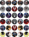 "30 Edible Cupcake Toppers with Dark Hero-Inspired Designs | Uncut Wafer Sheet Cake Decorations"...