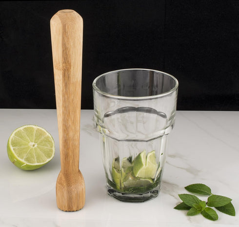HIC Kitchen Bar Muddler, Natural Bamboo...