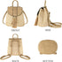 Women Beach Bag Summer Straw Woven Shoulder Bag Crossbody Bucket Handbags Handmade Hobo Purse Bamboo Handle...