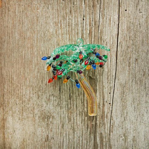 C&F Home Palm Tree with Christmas Lights Beach Coastal Christmas Xmas Ornament Green...