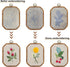 Maydear 3 Pack Embroidery Starter Kit with Pattern, Stamped Cross Stitch Kits for Beginners Adults with Embroidery Hoop and Instructions, Hand Emb...