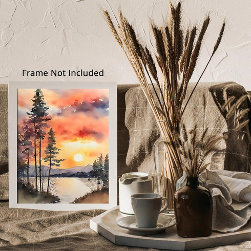 Posterizer 1 pcs- sea and beach themed oil painting style print 16-Landscape & Nature Art-Floral Botanical Art- Decor for Home & Office- unframed ...
