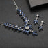 la luen 3pcs Crystal Zircon Wedding Jewelry Sets for Brides, Rhinestone Flower Necklace Dangle Earrings Brooch for Women Teen Girls Wife Party Pro...