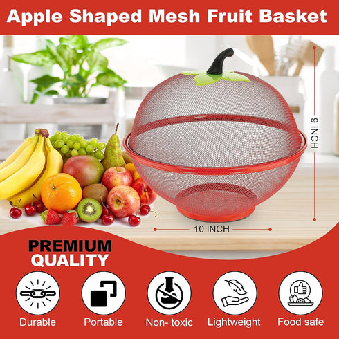Kovot Apple Shaped Mesh Fruit Basket | Keep Freshness In & Bugs Out...