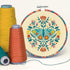 Dimensions Floral Moth Needlepoint Embroidery Kit for Adults, 6" D, Multicolor 5 Piece...