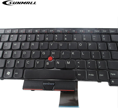 Laptop Keyboard Replacement Compatible with ThinkPad Edge E530 E530C E535 E545 Series Laptop 15.6 inch with The Number Keys Black US Layout No Bac...