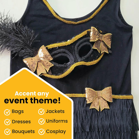 Trims By The Yard 2" Chainette Fringe Trim, Polyester-Made Decorative Fringe Trim, Versatile Fringes for Costumes, Uniforms, Home Decor, and Party...