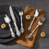 Oneida Michelangelo Fine Flatware Dinner Fork, Set of 4 , 18/10 Stainless Steel, Silverware Set, Dishwasher Safe...