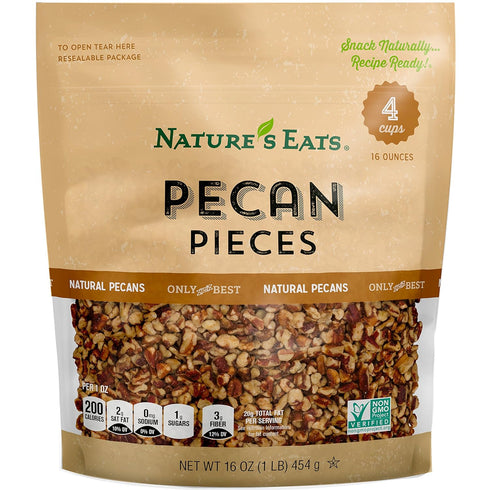 Nature's Eats, Pecan Pieces, 16 Oz...