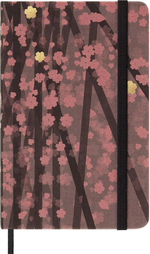 Moleskine Limited Edition Sakura Notebook, Hard Cover, Pocket (3.5" x 5.5"), Ruled/Lined, Floral, 176 Pages...