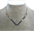 New Shiny Silver 6mm Wide V Shaped Choker Collar Necklace Wire (CV3), Silver, 16" to 18"...