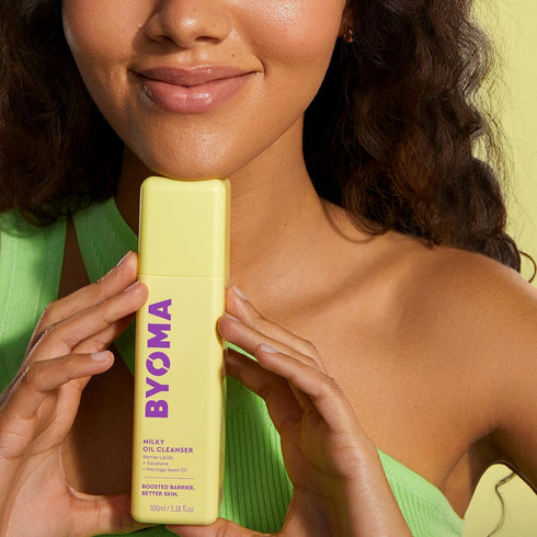 BYOMA Milky Oil Cleanser - Hydrating Facial Cleanser for Skin Barrier Repair - Tri-Ceramide Face Wash for Sensitive Skin & All Skin Types - Deeply...