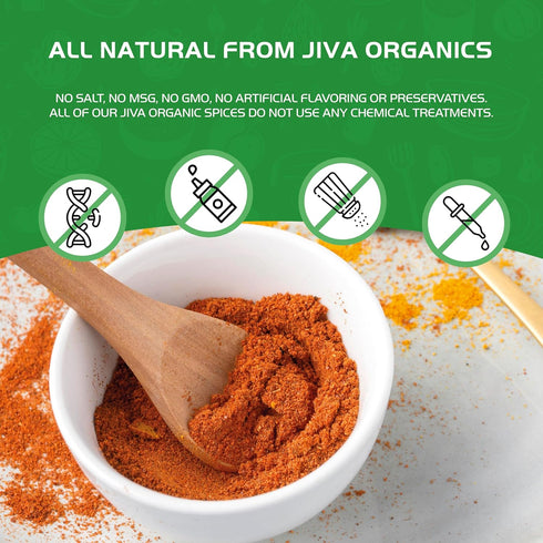 Jiva Organics Ras El Hanout Moroccan Seasoning 1.75 oz – Premium Spice Blend for Authentic Marinades & Rubs - Organic, Non-GMO...