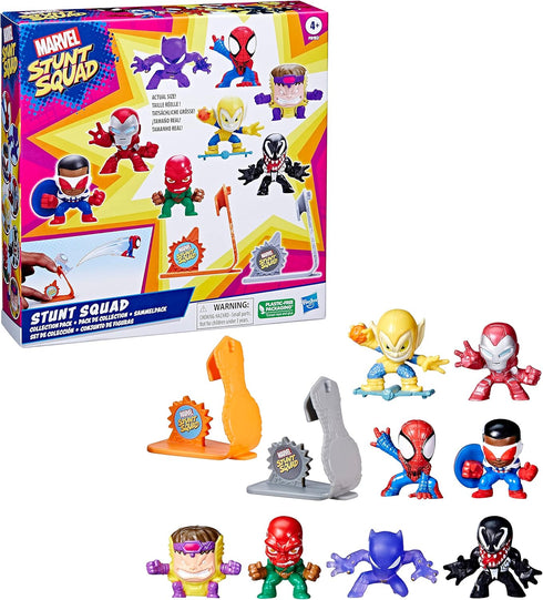 Marvel Stunt Squad Collection Pack, Action Figure Set, Super Hero Toys, Action Figures, Mini Action Figures, Playset, Toys for Kids Ages 4 and Up...