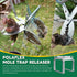Mole Trap Releaser, Universal Mole Trap Resetter for Lawns, Design for Mole Scissor Trap, Galvanized Steel Mole Trap Tool(Reusable)...