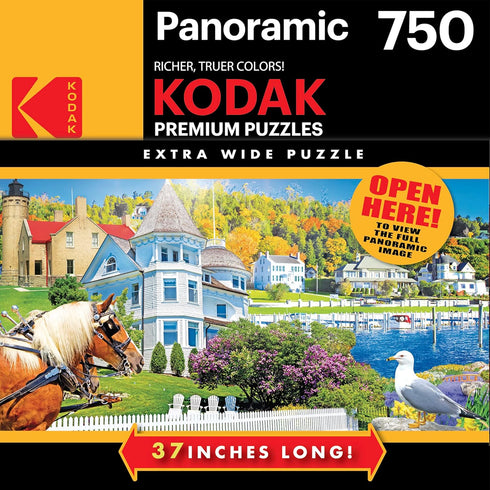 RoseArt - Kodak Premium Panoramic - Mackinac Island - 750 Piece Jigsaw Puzzle for Adults...