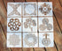 20PCS Celtic Knot Stencils, Traditional Irish Designs, 6 X 6 Inch Reusable Mylar Stencil for DIY Crafts and Decorations, Celtic Stencil for Painti...