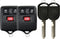 KeylessOption Keyless Entry Remote Control Fob Uncut Blank Car Ignition Key for GQ43VT11T, CWTWB1U345 (Pack of 2)...