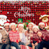Irenare Christmas Banner Backdrop Santa Claus Reindeer Merry Christmas Banner Indoor for Xmas Holiday Party Photo Booth Photography Wall Hanging D...