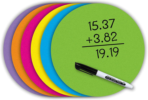Teacher Created Resources Spot On Dry-Erase Desktop Writing Spots Bright Circles, 10-1/2"...