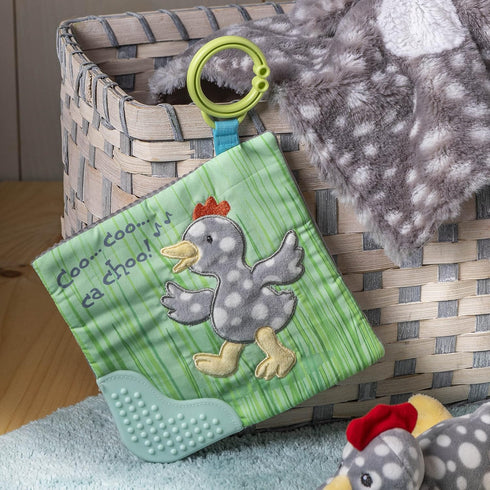 Mary Meyer Crinkle Teether Toy with Baby Paper and Squeaker, 6 x 6-Inches, Rocky Chicken...