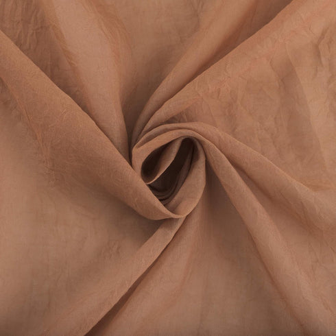 No. 918 Genevieve 2-pack 2-pack Linen Weave Sheer Semi-Sheer Grommet Curtain Panel Pair, 50" x 84", Sienna...