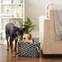 Bone Dry Pet Storage Collection Lattice Paw Print, Small Rectangle, Black...