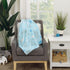 Disney Dumbo Pastel Blue, Grey & White Clouds & Stars Super Soft Baby Blanket, Light Blue, Grey, White...