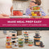 FineDine 24 Piece Glass Storage Containers with Lids - Leak Proof, Dishwasher Safe Glass Food Storage Containers for Meal Prep or Leftovers, White...