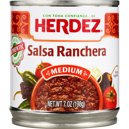 HERDEZ Ranchera Salsa, Medium, 7 oz. Can (12-Pack)...