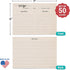 321Done 5" x 7" Recipe Cards (Set of 50) - Extra Large Double-Sided Premium Card Stock - Made in USA - Script Font Minimalist, Large Kraft Tan...