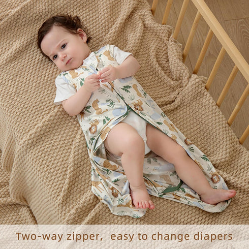 DaysU Baby Sleep Sack 18-24 Months Stretchy, Baby Unisex Wearable Blanket 2-Way Zipper TOG 0.5, Breathable Lightweight Baby Sleeping Bag 1 Pack, T...