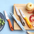 8 Piece Paring knife, 4PCS Paring Knives & 4PCS Knife Sheath, Fruit and Vegetable Knife, Ultra Sharp Kitchen Knife, German Steel Pairing Knife Wit...