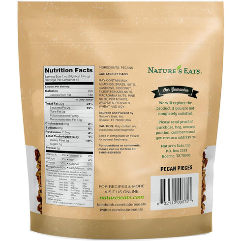 Nature's Eats, Pecan Pieces, 16 Oz...