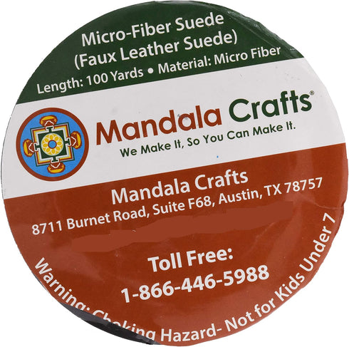 Mandala Crafts Peacock Faux Suede Cord for Jewelry Making - 2.65mm 100 Yards Flat Vegan Leather Strings Laces Strips for Bracelets, Necklaces, DIY...
