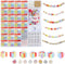 Alphabet Beads for Bracelets - 1650Pcs Round Acrylic Letter Beads A-Z with Extra Vowels & Number Beads and Spacer Beads - Ideal for Bracelets, Nec...