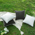LIGICKY Pack of 2 Outdoor Waterproof Throw Pillow Covers Decorative Black and White Square Pillows Cushion Case Outside Pillowcase for Patio Couch...