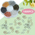 YAKA1800Pcs 6mm1Box 6 Colors Open Jump Ring,Ring Jewelry Keychain for Jewelry Making Accessories,1Pcc Jump Ring Open/Close Tool and 1Pcs Clear Box...