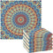 Kcldeci Round Mandala Mosaic Tile Style 6 Pack Dish Cloths for Washing Dishes Kitchen Dishcloth Microfiber Dish Towel Rags Absorbent Reusable Clea...