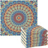 Kcldeci Round Mandala Mosaic Tile Style 6 Pack Dish Cloths for Washing Dishes Kitchen Dishcloth Microfiber Dish Towel Rags Absorbent Reusable Clea...