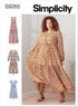 Simplicity Misses' and Women's Tiered Dress Packet, Code 9265 Sewing Pattern, Sizes XXS-XXL, White...