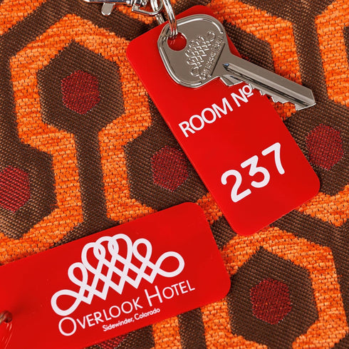 Angelina's Palace Overlook Hotel The Shining Room Card Luggage Tag Vintage Key fob Room NO.237 Keychain Fans Gifts...